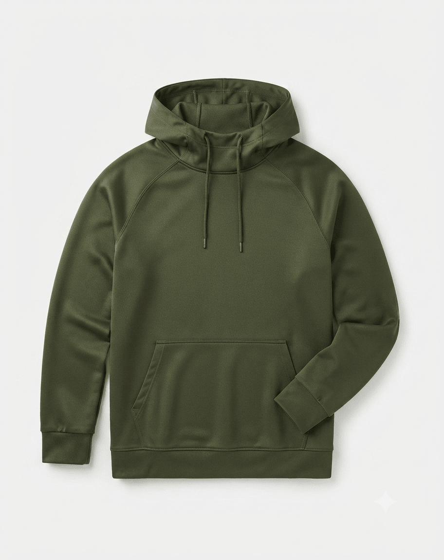 Men's Hooded Fleece Pullover Warm Sports Hoodie – Military Green - Gultify
