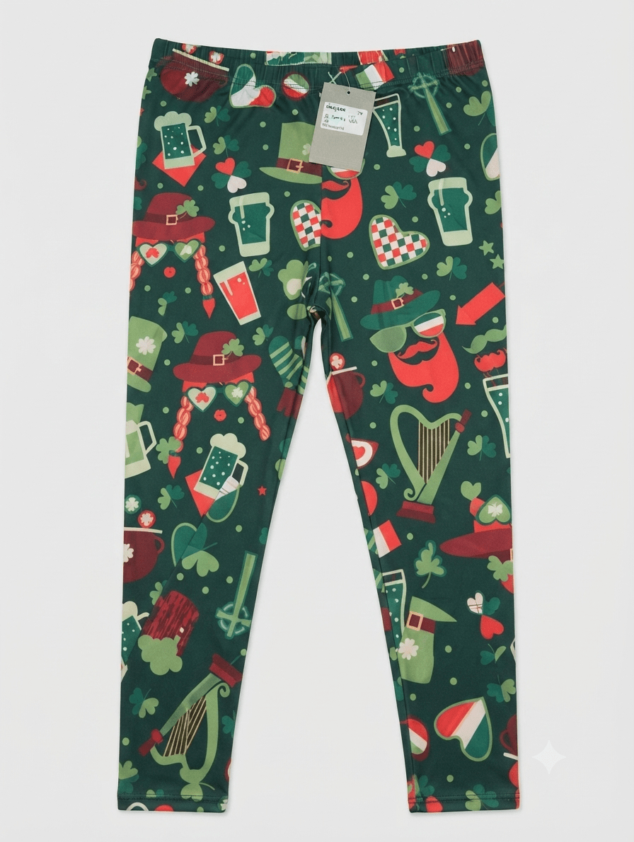 Sissycos Women's Christmas Leggings 3D Print Colourful Comic Yoga Pants – Cartoon-2 L/XXL - Gultify