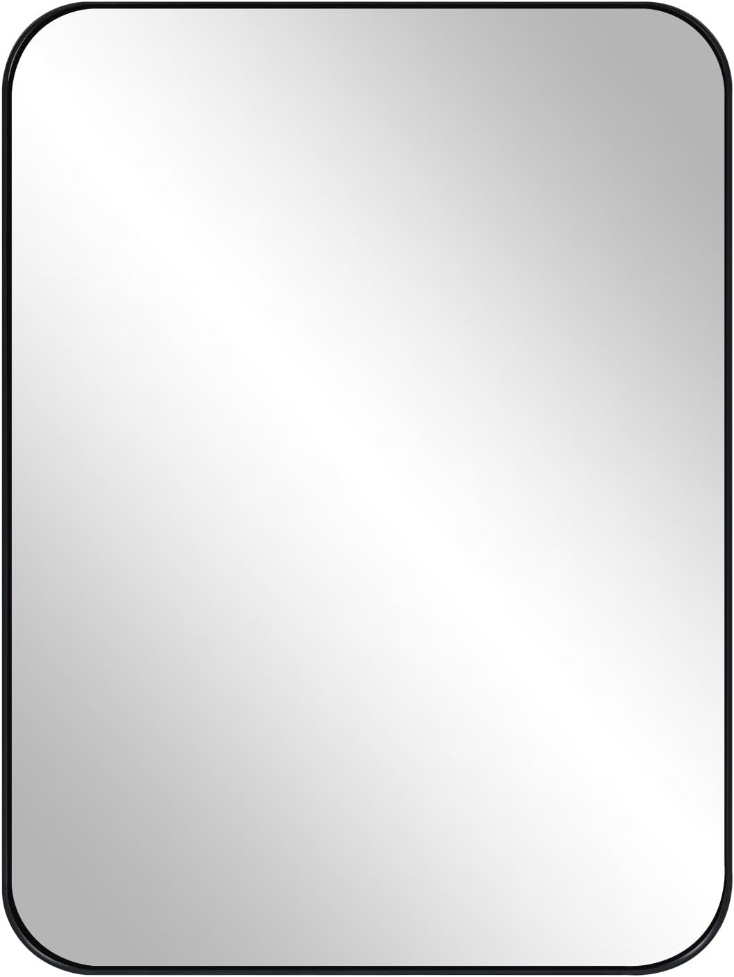 WOLTU sienas spogulis 40 × 30 cm – melns