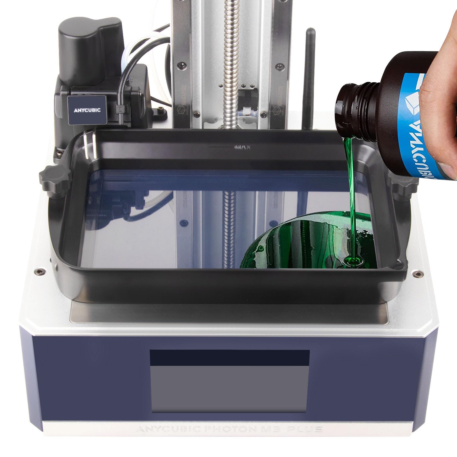 Original MONO X Resin Vat Aluminum UV Resin Tank with 1Pc 260x180mm FEP Film Pre-installed Compatible with Anycubic Photon