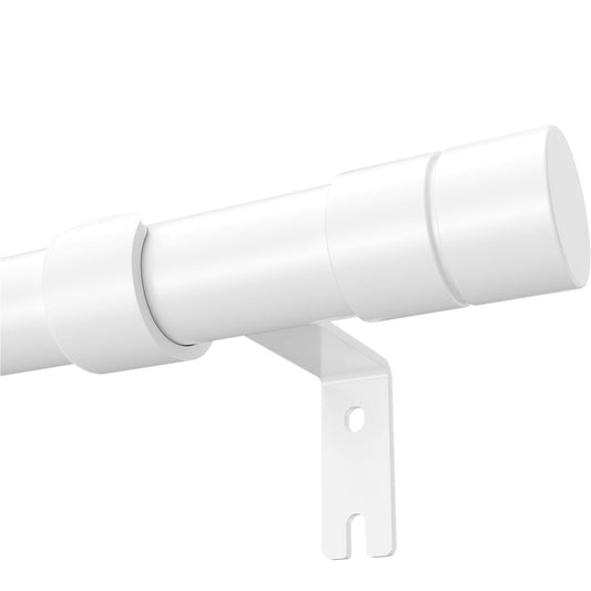 WELDUN Curtain Rods for Windows, 81-361 cm Metal Extendable Curtain Rod, Φ19.5 mm Heavy Duty Curtain Rod Set with Brackets