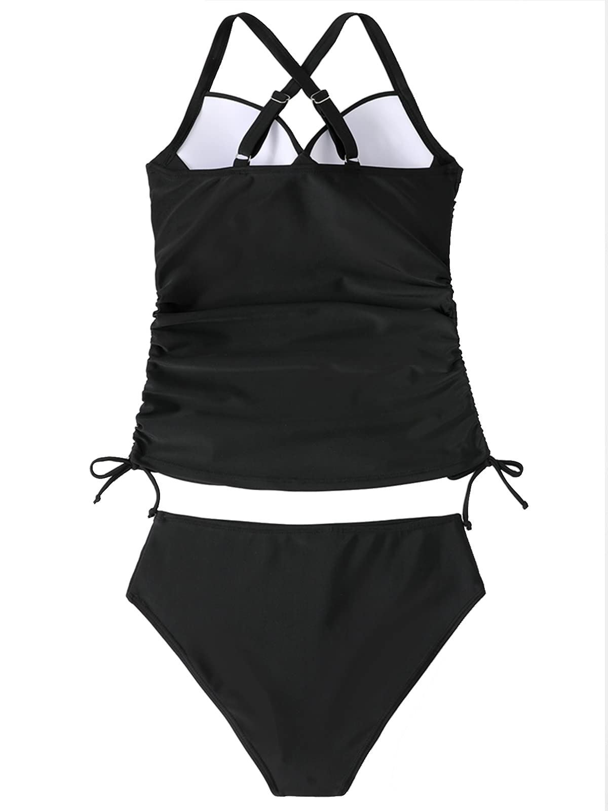 CheChury Women's Tankini Sexy Set Push up Swimsuit high Waist Two-piece swimwear Tankini Swimsuit Beachwear Sporty Summer