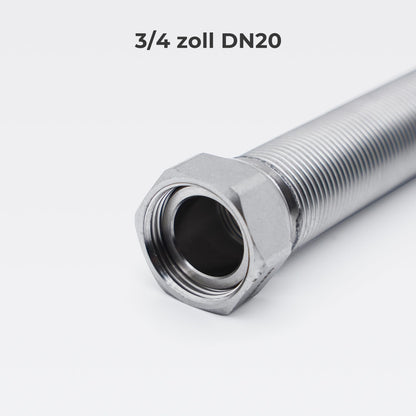 Flexible Corrugated Pipe 3/4in Adjustable 200-400mm Stainless Steel - 2-Pack