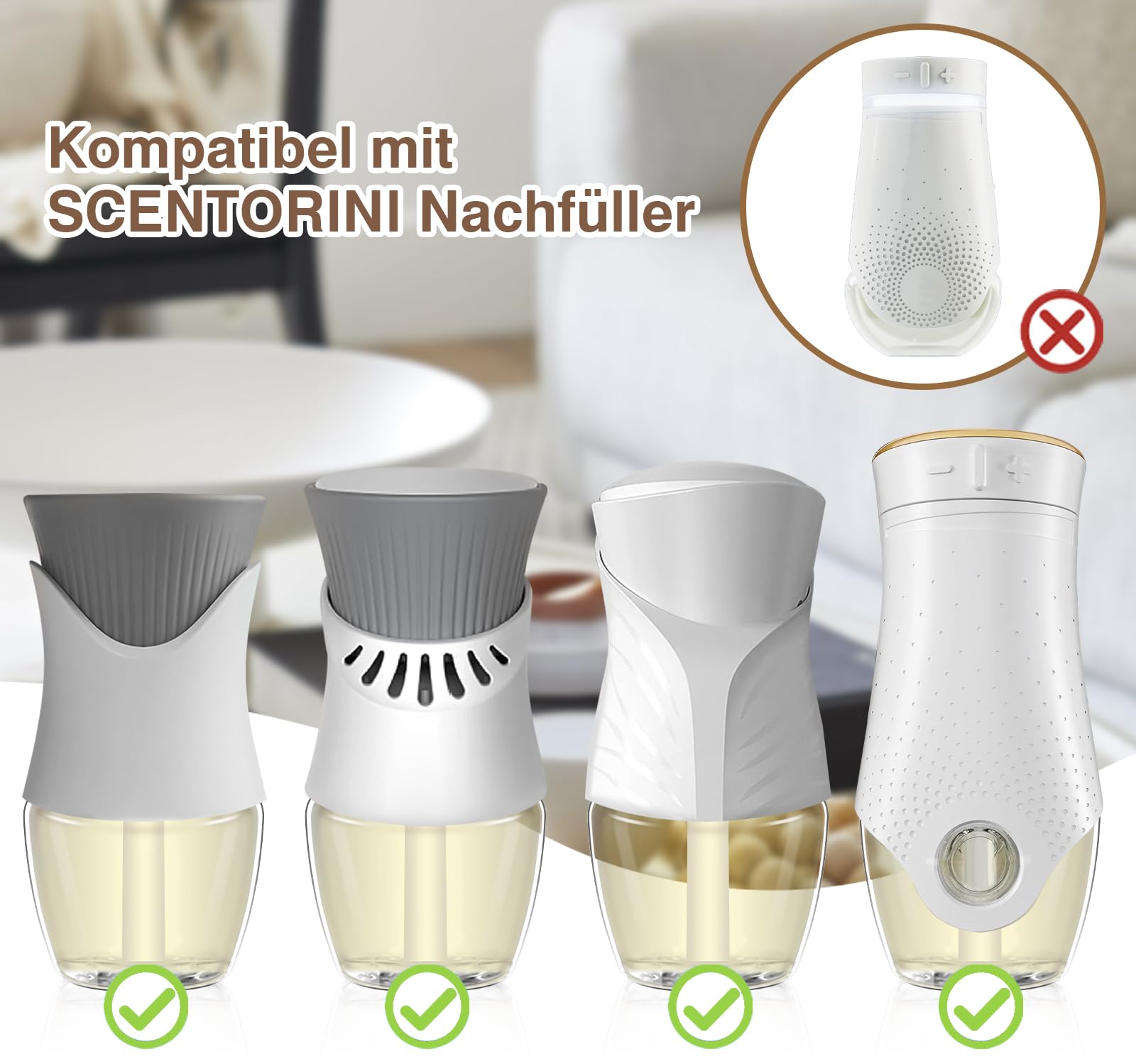 SCENTORINI Fragrance Oil Refill Room Air Freshener 12 x 19 ML Mixed Fragrance – Plug-In
