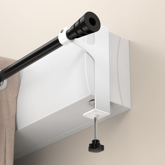 Set of 2 curtain rod supports without drilling, curtain rod without drilling, curtain supports without drilling, supports for