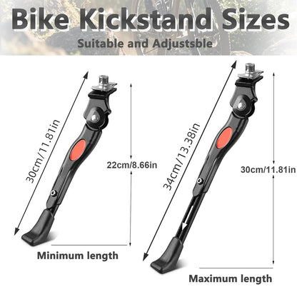 Adjustable Bicycle Side Stand Universal Height-Adjustable – 20–26in
