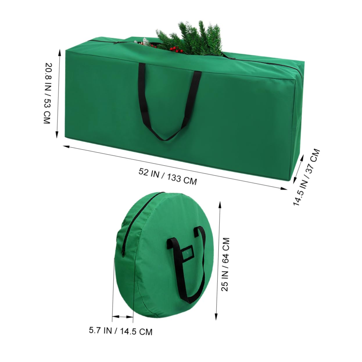 Oxford Cloth Storage Box for Christmas Decorations & Artificial Tree Storage
