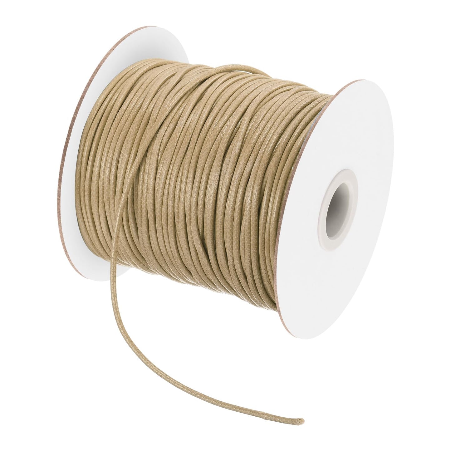 Waxed Cotton Cord 3 mm 40 m for Jewellery Making – Khaki