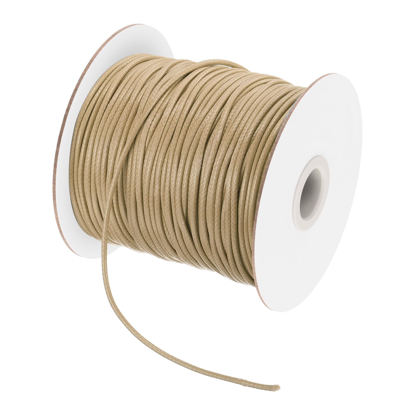 Waxed Cotton Cord 3 mm 40 m for Jewellery Making – Khaki
