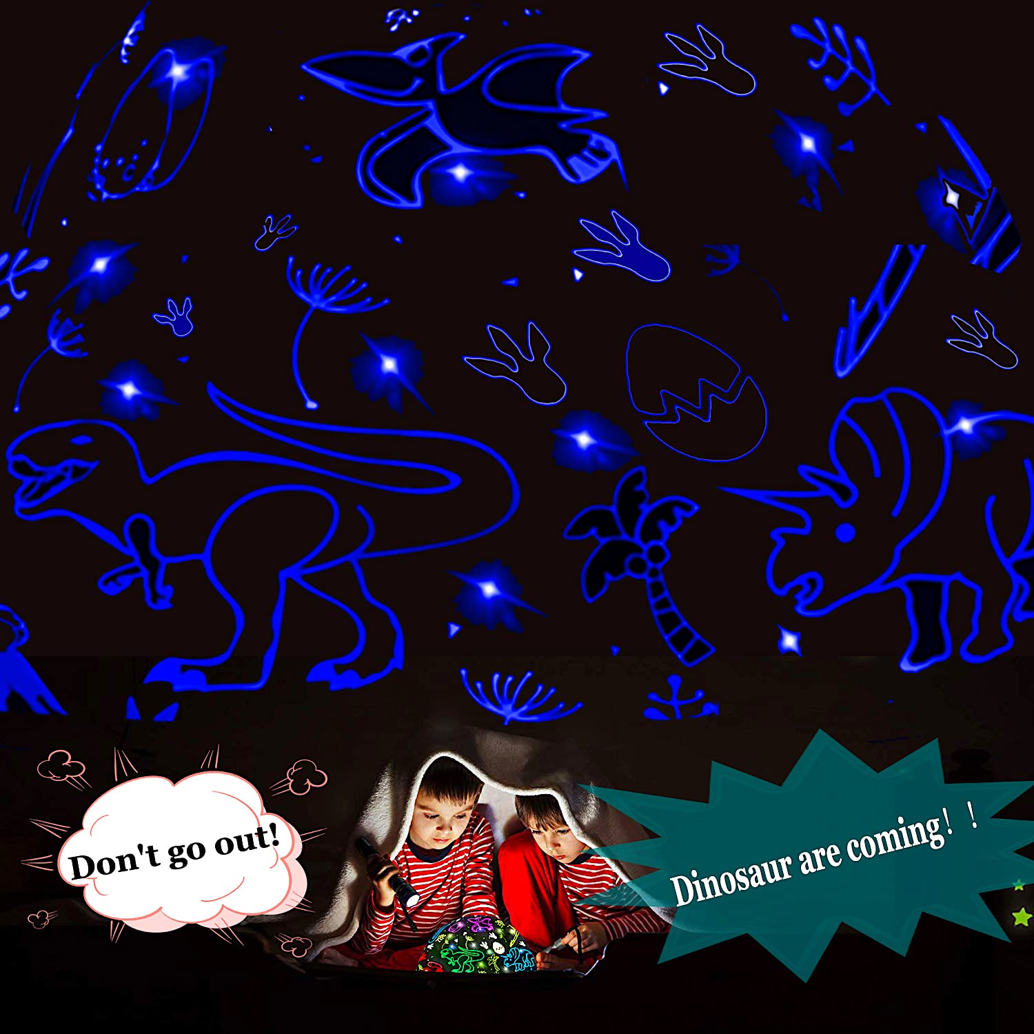 Dinosaur lamp, night light for children, dino lamp night light projector for children, dino lamp for children's room, dino
