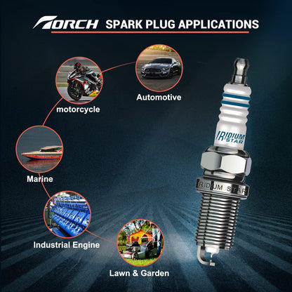Spark Plug Replacement NGK 4549 CR7HSA Compatible for GY6 Engines ATV Scooter – A7RC