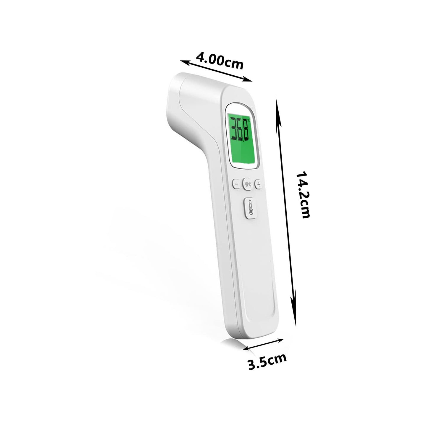 Infrared Forehead Thermometer Non-Contact Digital with LCD Display – White