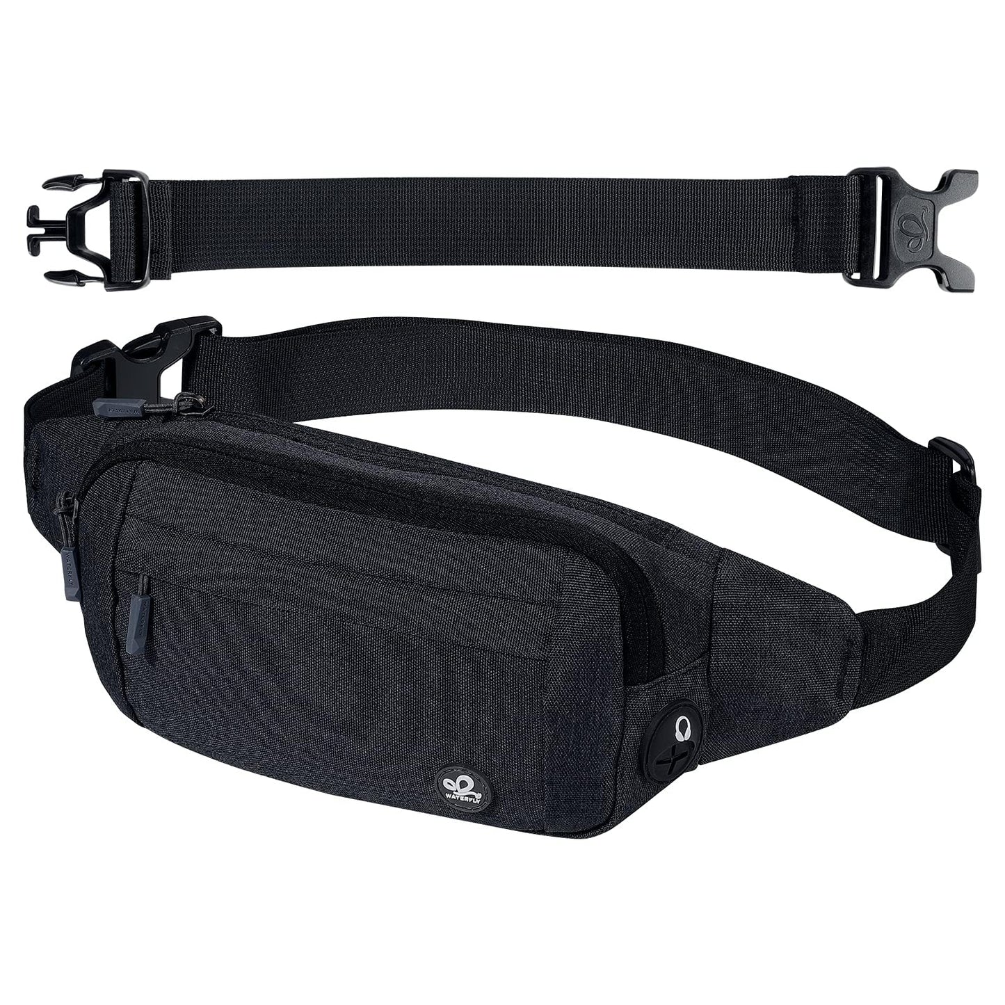 Waterfly Bum Bag Belt Bag Hip Bag Sport: Waterproof Stylish Nylon Small Unisex Colorful Hip Bum Waist Fanny Pack for Outdoor