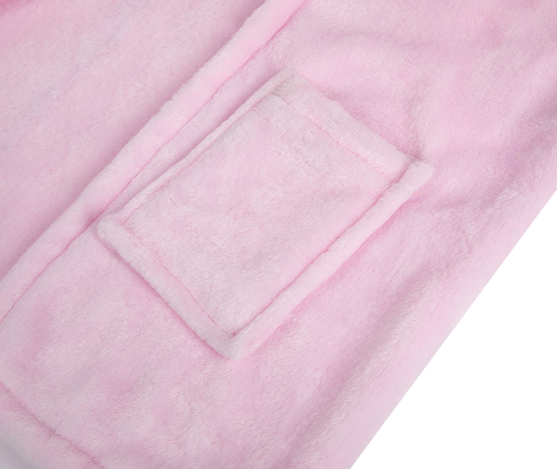 Children's Hooded Coral Fleece Bathrobe Cozy Toddler Hoodie Robe – Pink 4-5 yrs
