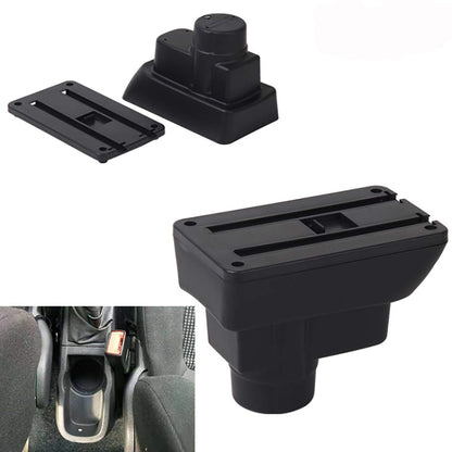 Car Armrests for Corsa D 2006-2014 Double Layer Center Console Large Storage Box Black Stitching