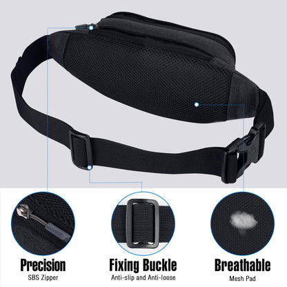 Waterfly Bum Bag Belt Bag Hip Bag Sport: Waterproof Stylish Nylon Small Unisex Colorful Hip Bum Waist Fanny Pack for Outdoor