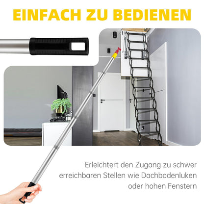 Attic Hatch Pull Rod 5-Piece Hook for Loft Stairs – 139 cm