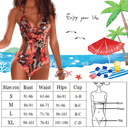 DURINM Tummy Control Monokini Swimwear – Black