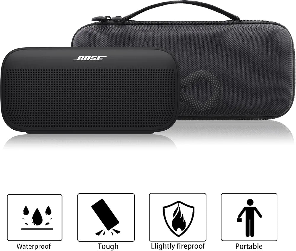 Khanka cietais futrālis Bose SoundLink Plus skaļrunim (melns)