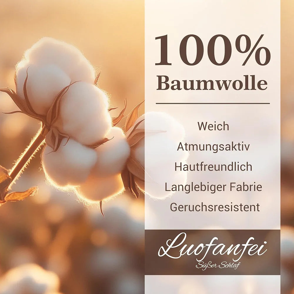 Luofanfei gultas veļas komplekts 200x200cm, elpojošs, negludināms