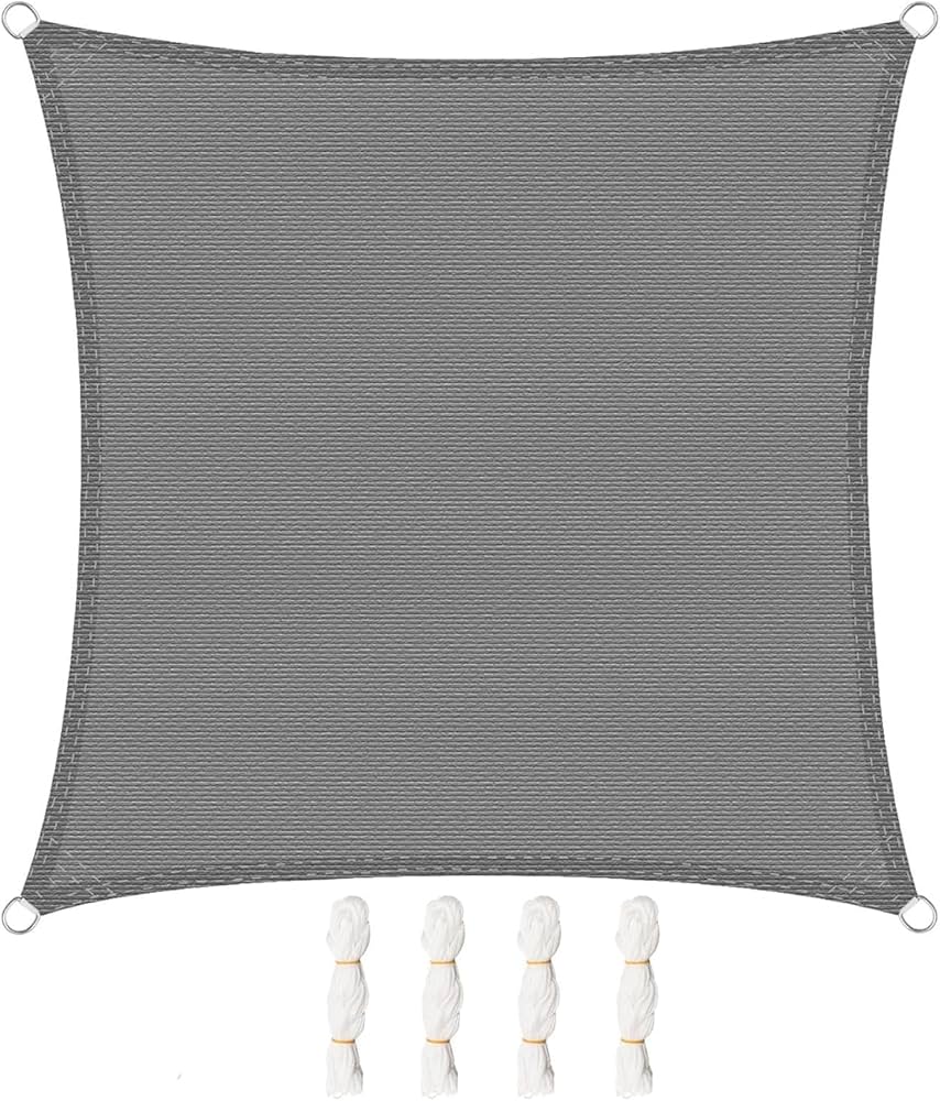 WOLTU GZS1188GR8 Saules Aizsargbura 5 × 5 m – Pelēka