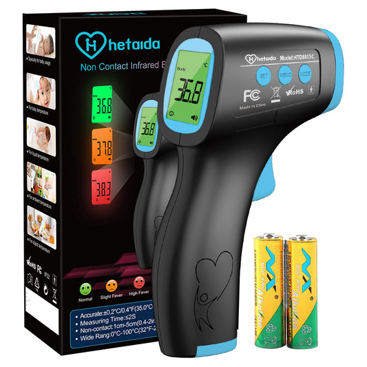 Fever Thermometer Contactless Infrared Forehead Thermometer for Baby Adults, Digital Thermometer Fever with Instant and