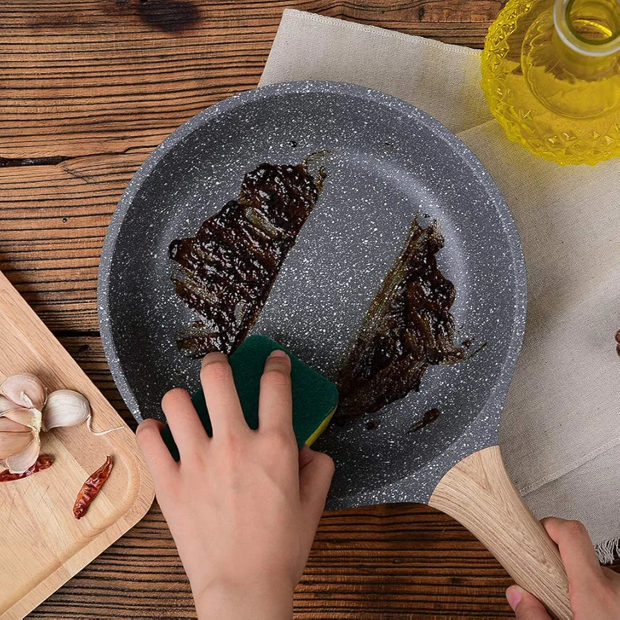 ZUOFENG pretpiedeguma panna 20cm, granīta pārklājums
