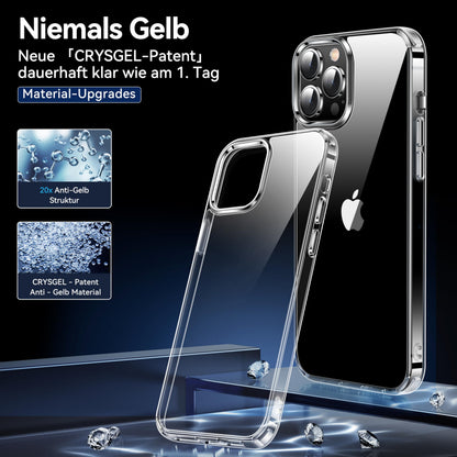 iPhone 13 Pro Case Indestructible Military Protection Slim Transparent – Clear