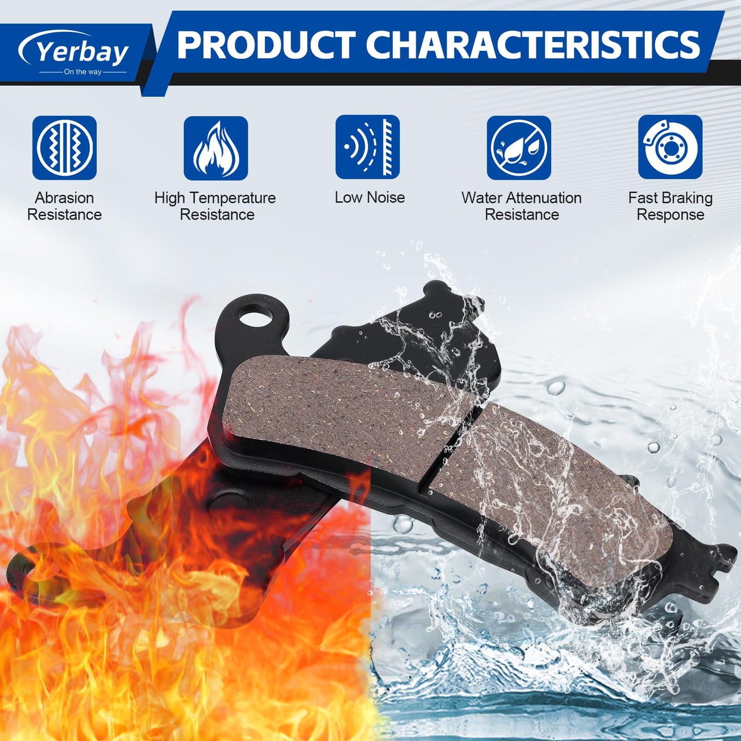 Front Brake Pads for Suzuki UH125 Burgman, UX125/150 & Honda SH 2007-2013 – Set