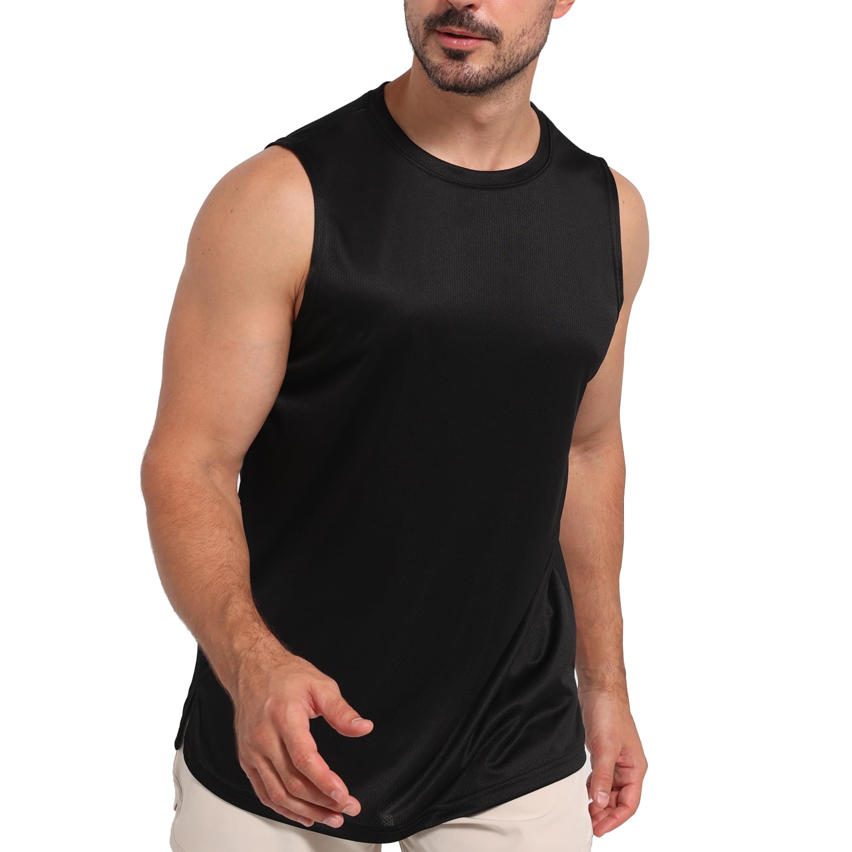 Men's Tank Top Quick-Dry Sleeveless Fitness Running Shirt