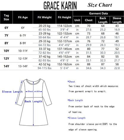 Girls' Mesh A-Line Party Dress Elegant Round Neck Princess – Dark Green 7Y