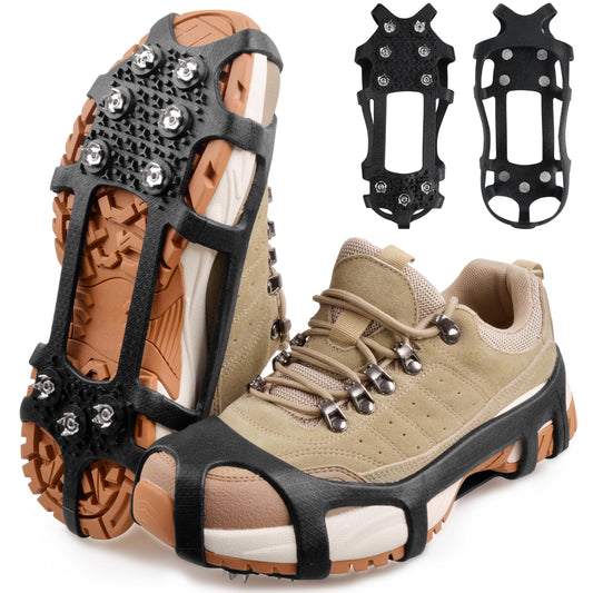 Ice Grips Shoe Spikes Anti-Slip Metal Crampons for Boots – One Size