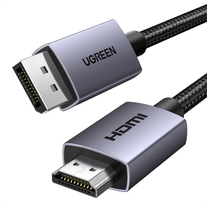 UGREEN DisplayPort to HDMI 1.4 Cable 4K 30Hz 2M – Black