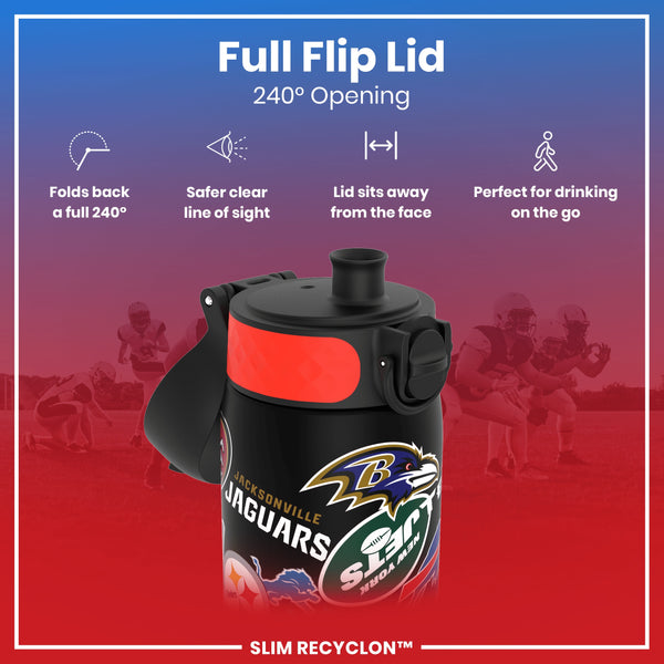 NFL neizplūstoša ūdens pudele ar logo, 600ml