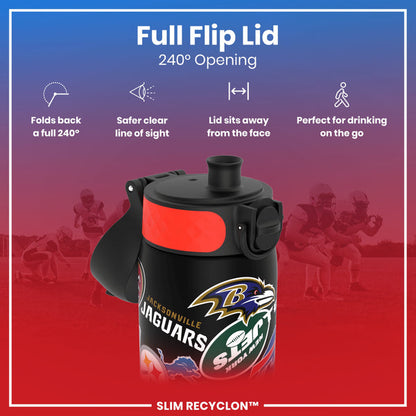 NFL neizplūstoša ūdens pudele ar logo, 600ml