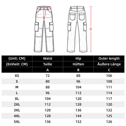WORK IDEA Men's Work Trousers - Camouflage Trousers Men's Cargo Trousers with Inside Knee Pockets