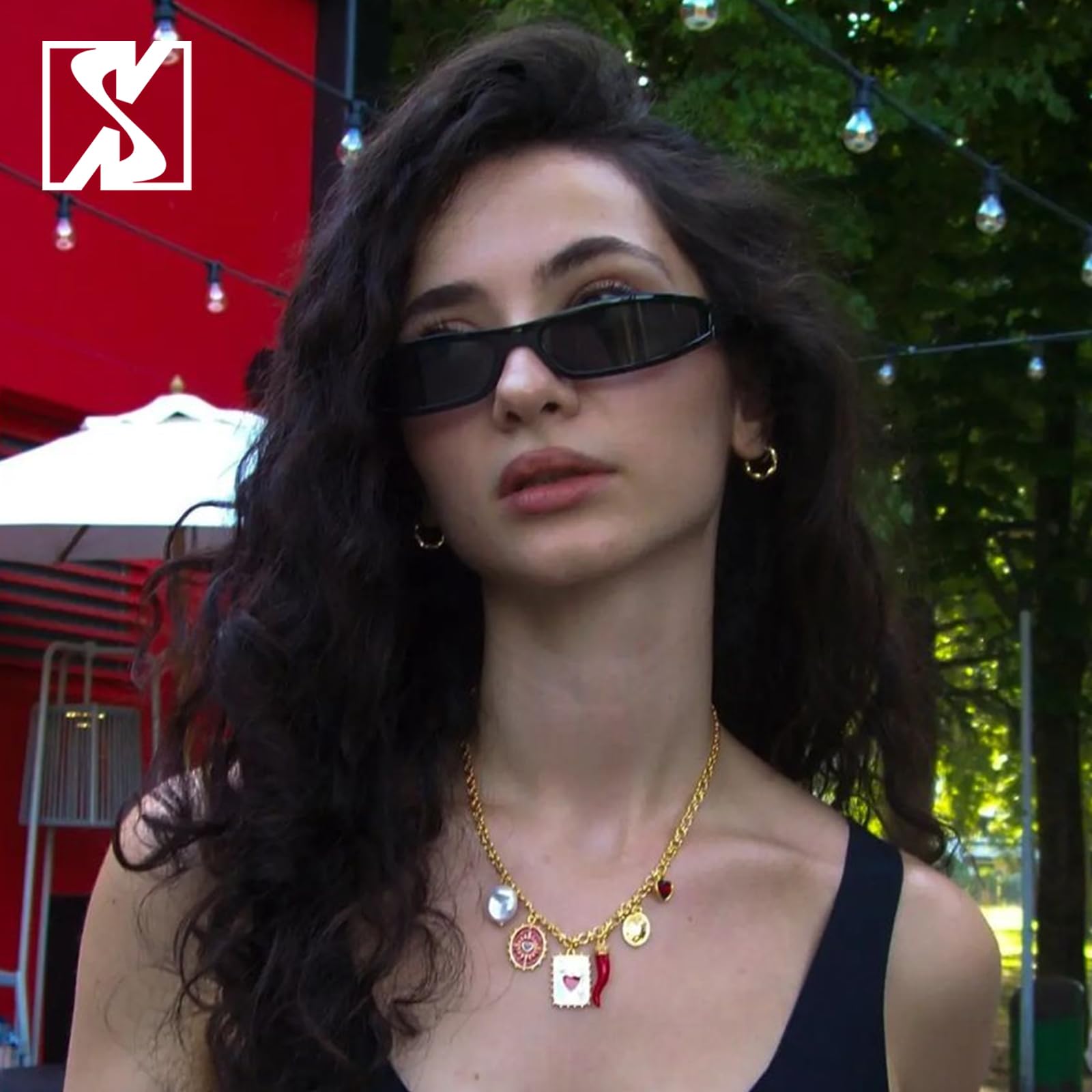 SHEEN KELLY Wrap Around Sunglasses for Men Women Vintage Gangster Style Sunglasses Futuristic Glasses