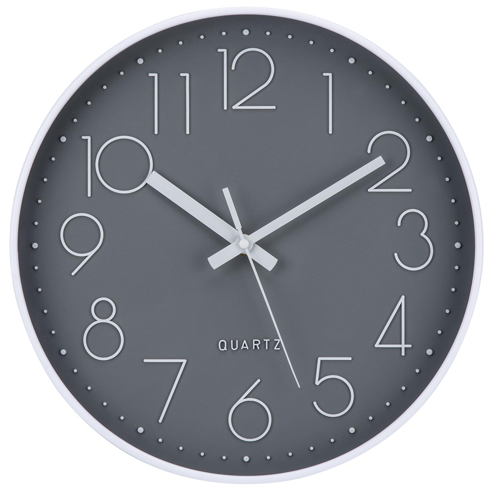 ACCSHINE Wall Clock Without Ticking Noise Silent 30cm Quartz Battery Operated Large Wall Clock Easy to Read for Room Home