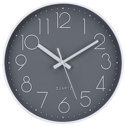 ACCSHINE Wall Clock Without Ticking Noise Silent 30cm Quartz Battery Operated Large Wall Clock Easy to Read for Room Home