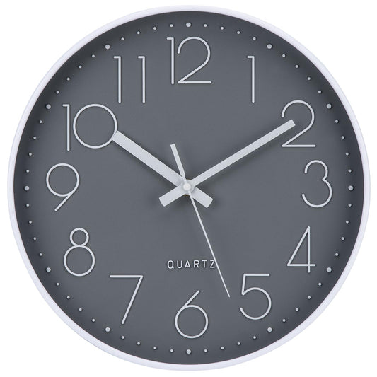 ACCSHINE Wall Clock Without Ticking Noise Silent 30cm Quartz Battery Operated Large Wall Clock Easy to Read for Room Home