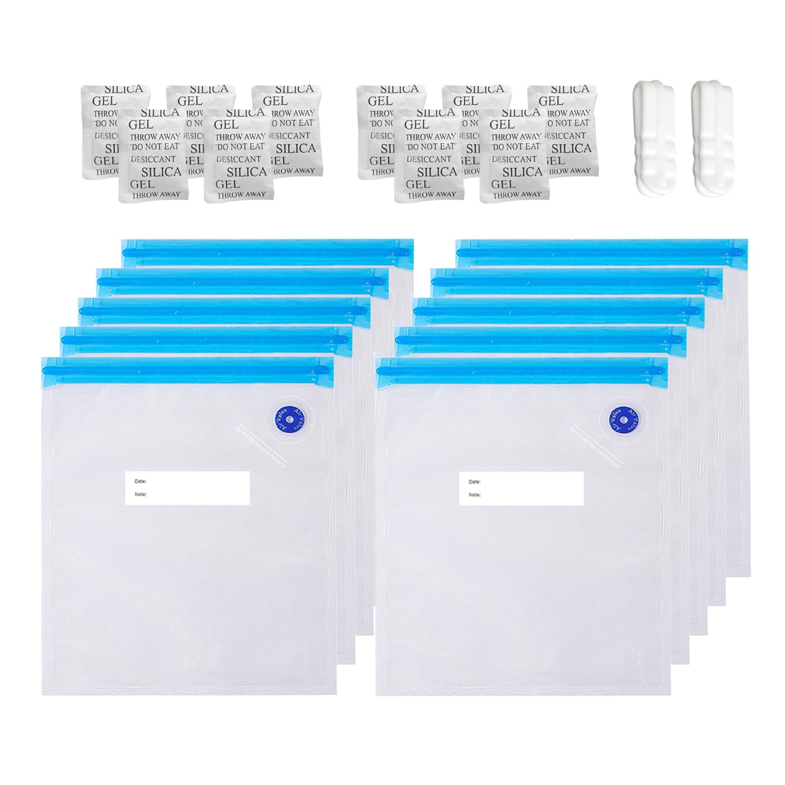 TIOPY 3D Printer Filament Vacuum Bag Kit 10 Pcs 30x34cm – Transparent