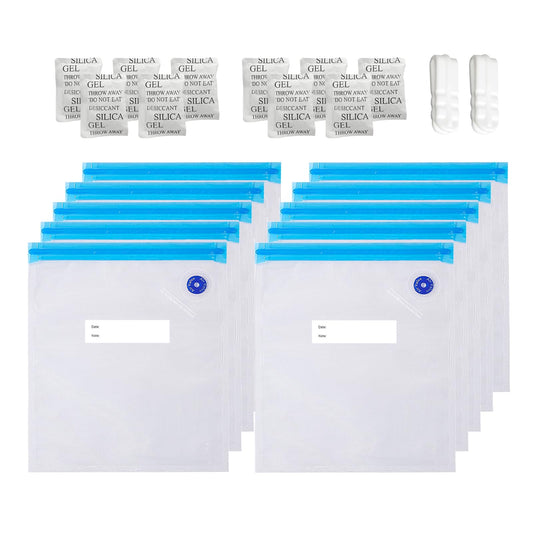 TIOPY 3D Printer Filament Vacuum Bag Kit 10 Pcs 30x34cm – Transparent