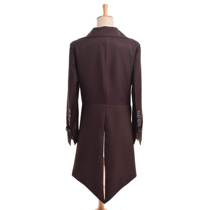 Steampunk Victorian Gothic Tailcoat Jacket Men's Halloween Costume – XL