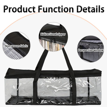 Baseball Cap Storage Organizer Transparent Dustproof Bag Holds 40 Hats – Clear
