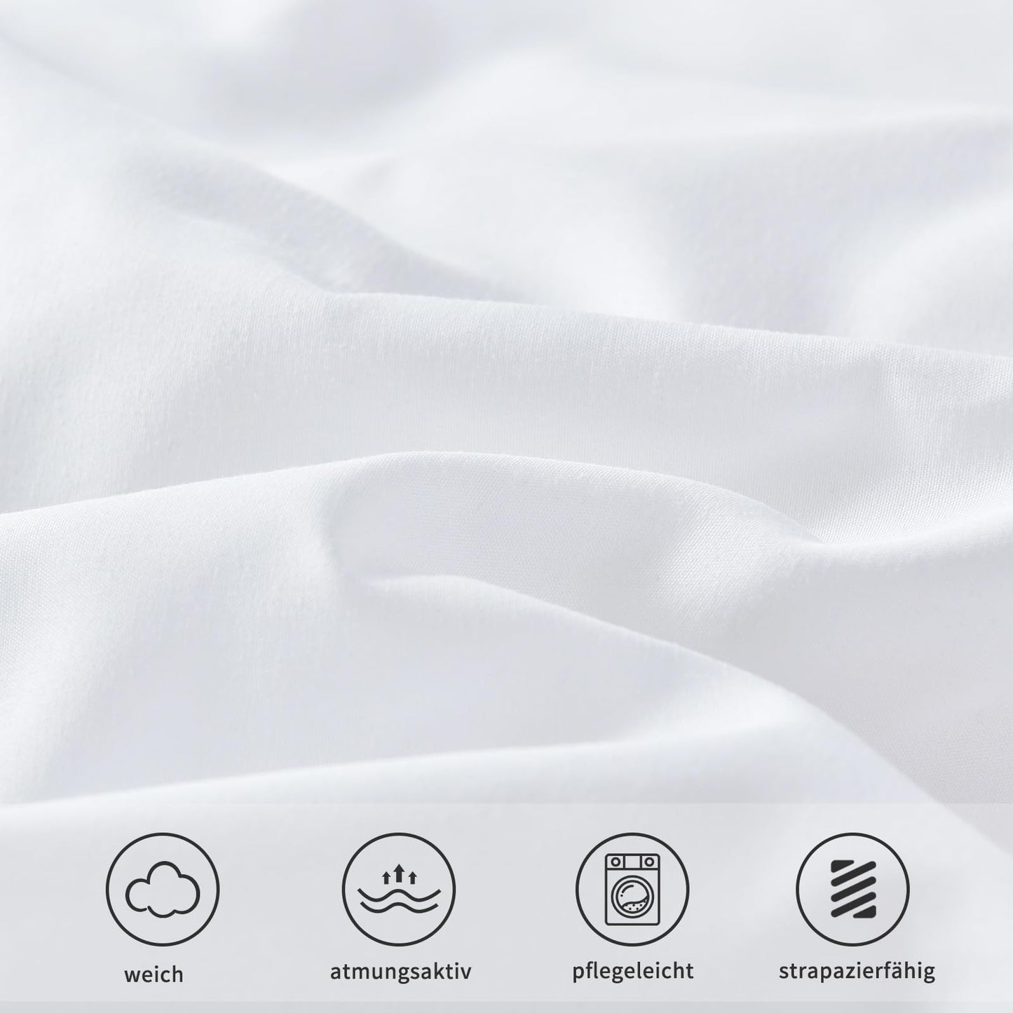 Pillowcase Twin Pack 30x50cm Microfibre with Zipper – White