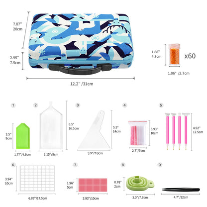 Diamond Painting Accessory Box 60 Pieces Storage Case for Rhinestones – North Pole