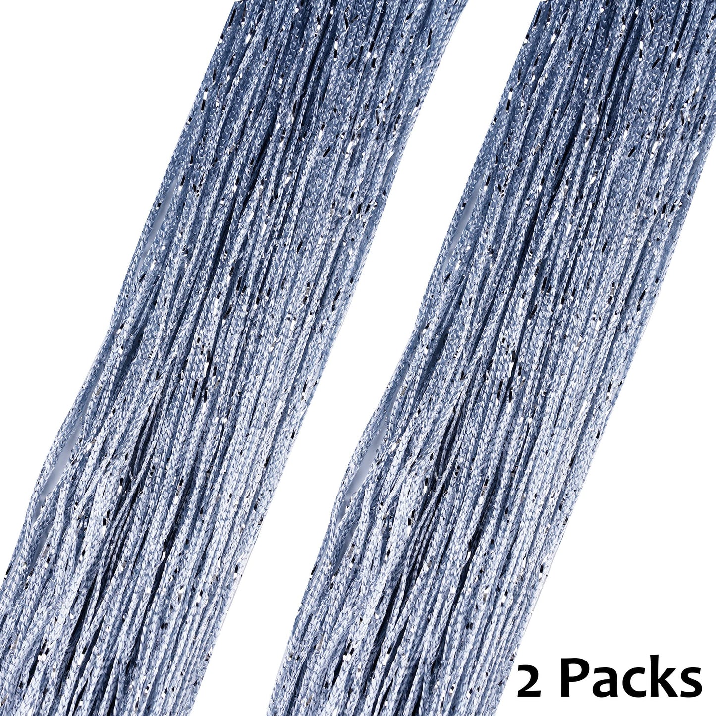 2 Glitter Curtains Room Divider Panels for Doors & Windows – 100 x 200 cm