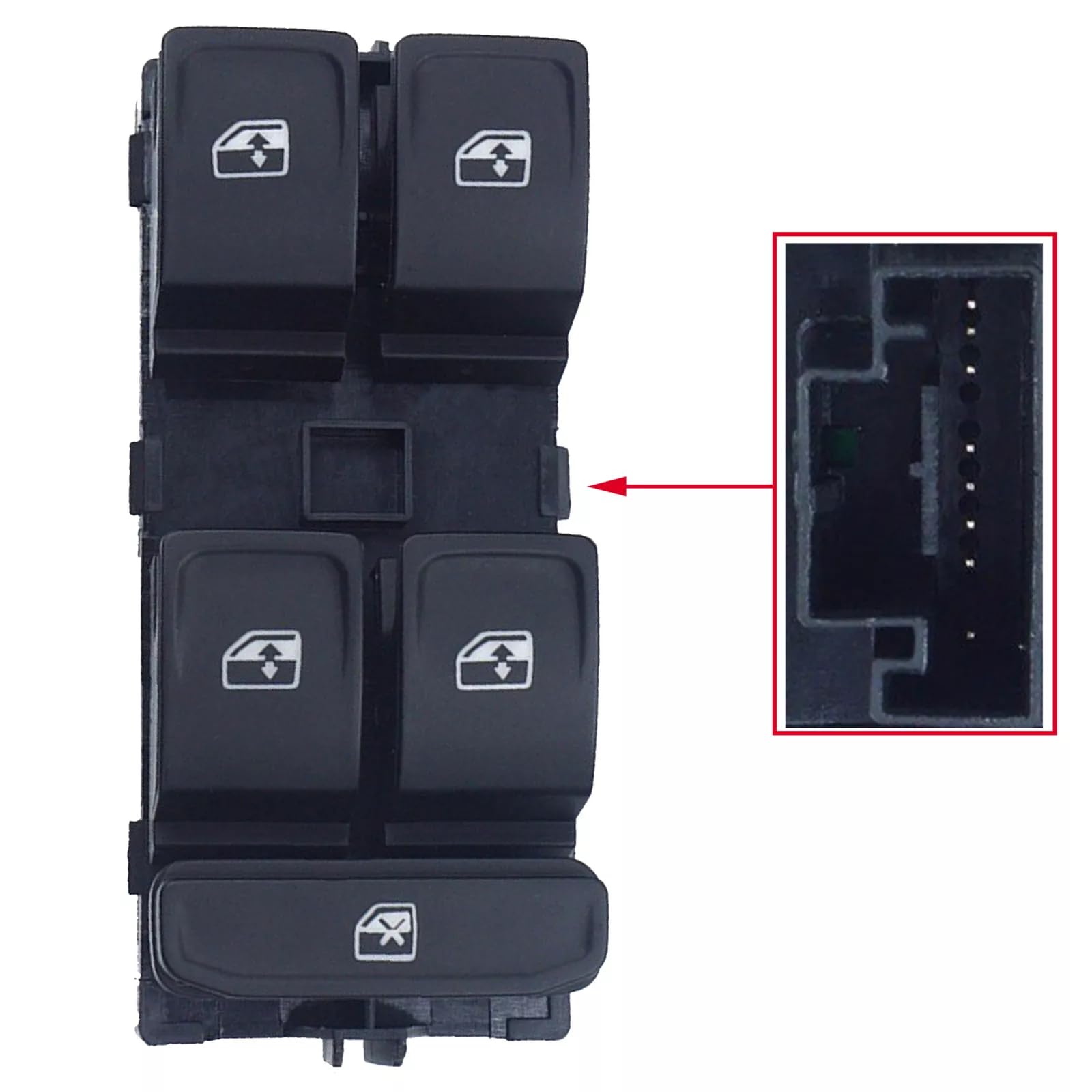 Electric Window Switch Front Left for VW Golf MK7 Passat B8 Tiguan – 5G0959857
