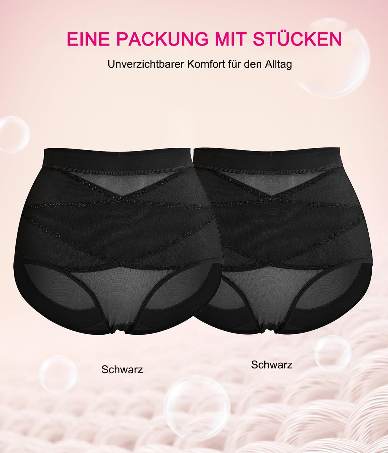 Women's Shapewear Briefs 2-Pack Tummy Control Low Waist Figure Shaping