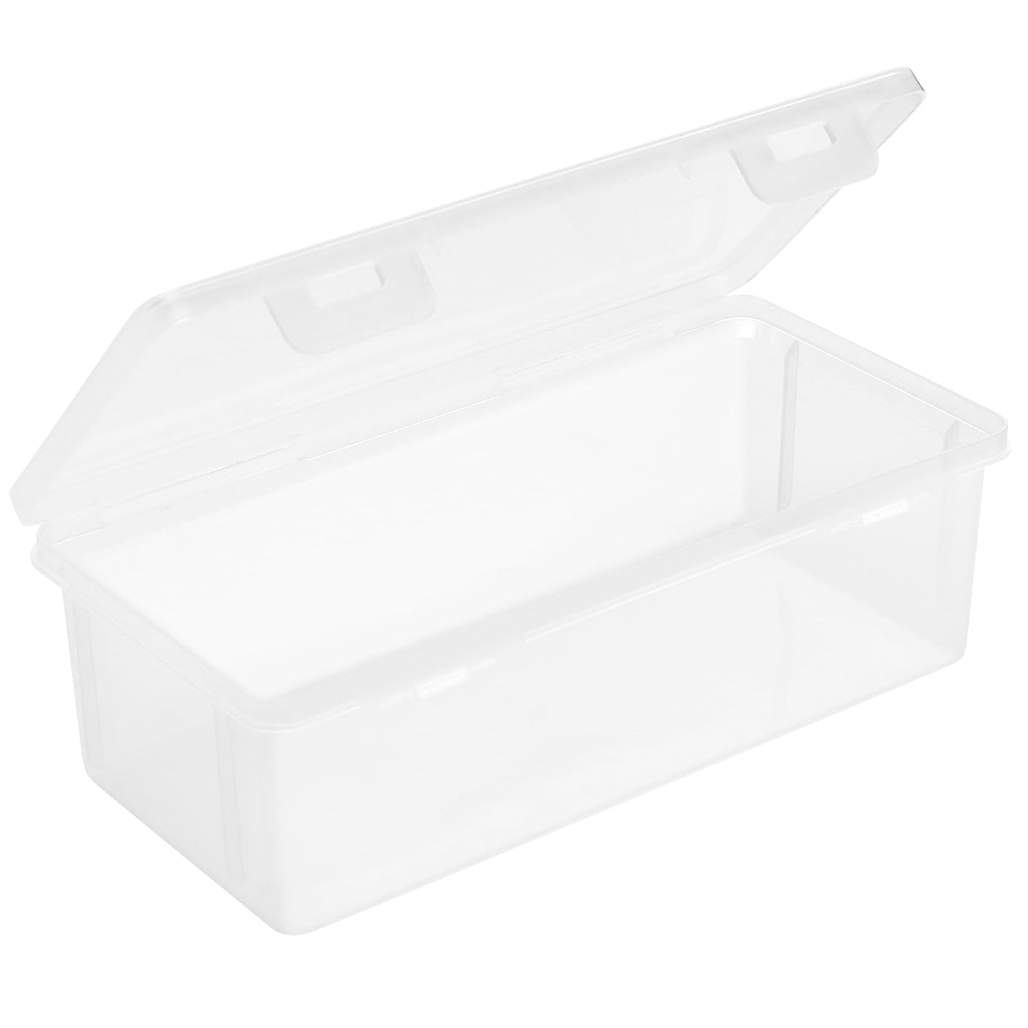 Plastic Stackable Pencil Boxes 8-Pack Transparent 19x9x6cm with Lid – Clear
